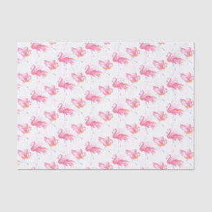 Papier Mousseline Aquarelle Flamingo rose clair