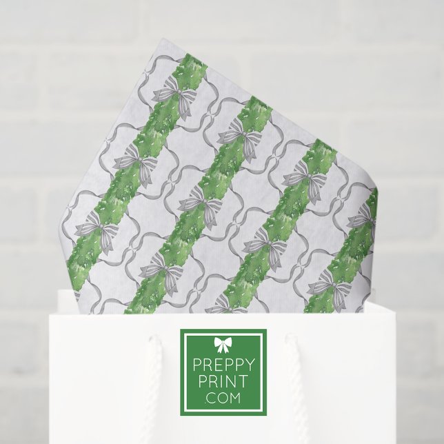 Papier Mousseline Aquarelle Gris Vaches et Garland vert (Créateur téléchargé)