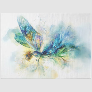 Papier Mousseline Aquarelle Imaginaire découpage Fée