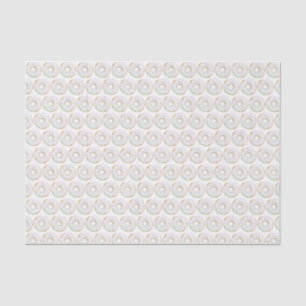 Papier Mousseline Aquarelle mignonne blanc arroser Motif de beignets