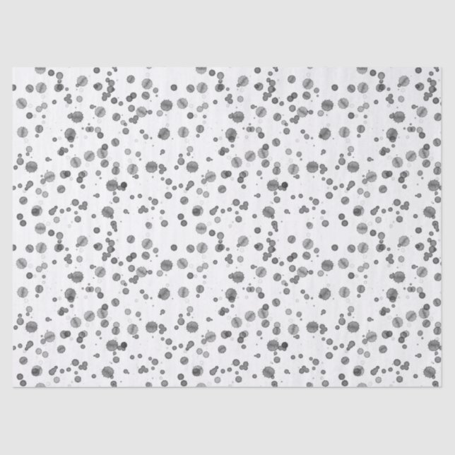 Papier Mousseline Aquarelle moderne Dalmatien Motif de points (Recto)