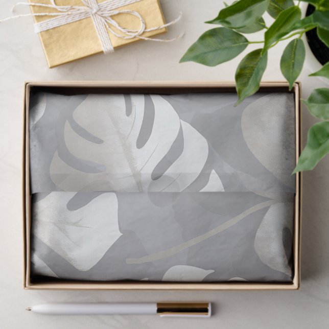 Papier Mousseline Aquarelle Monstera (Créateur téléchargé)