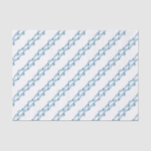 Papier Mousseline Aquarelle Noel Tinsel bleu
