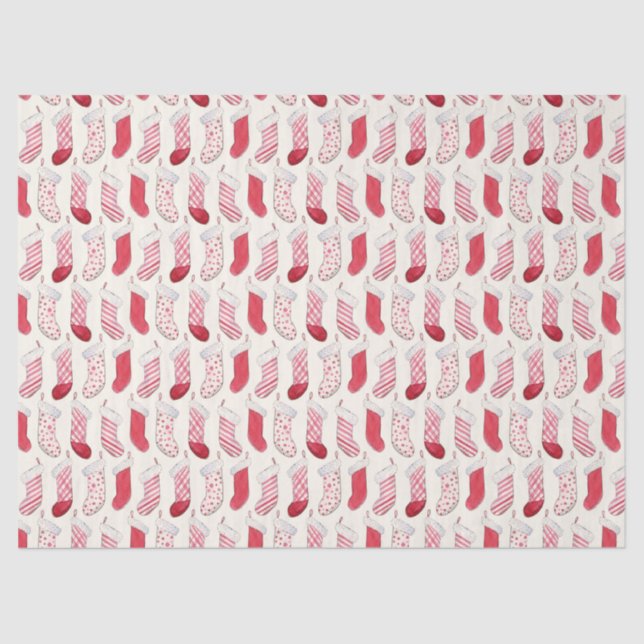 Papier Mousseline Aquarelle Noëls Vintages (Recto)