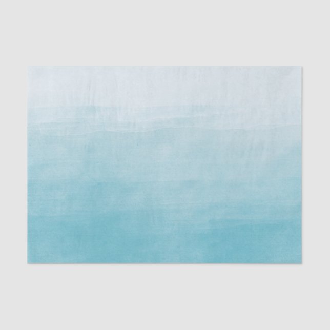 Papier Mousseline Aquarelle Ombre de bonheur d'Aqua (Recto)