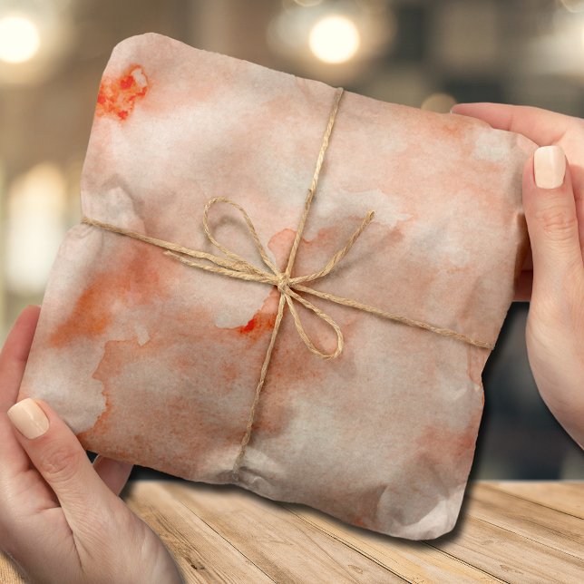 Papier Mousseline Aquarelle orange (Créateur téléchargé)