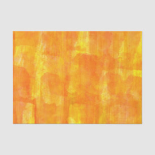 Papier Mousseline Aquarelle orange - Impression tout-dessus