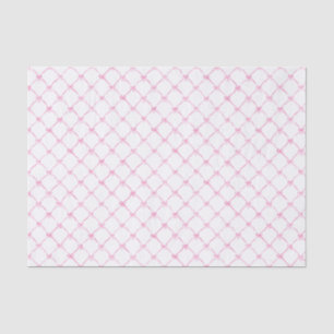 Papier Mousseline Aquarelle Preppy Pink Ribbon Bow Motif