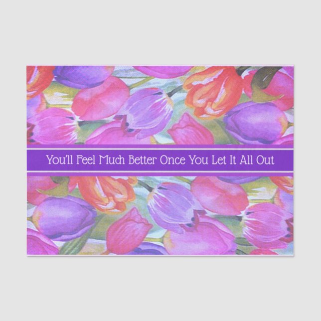 Papier Mousseline Aquarelle rose (Recto)