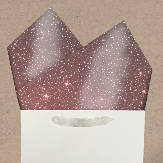 Papier Mousseline Aquarelle Rustique Bourgogne Galaxie Étoiles Neige (Créateur téléchargé)