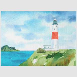 Papier Mousseline Aquarelle Seascapes Series Design 8