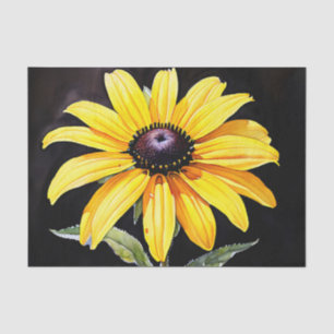Papier Mousseline Aquarelle Suzanne jaune brillant