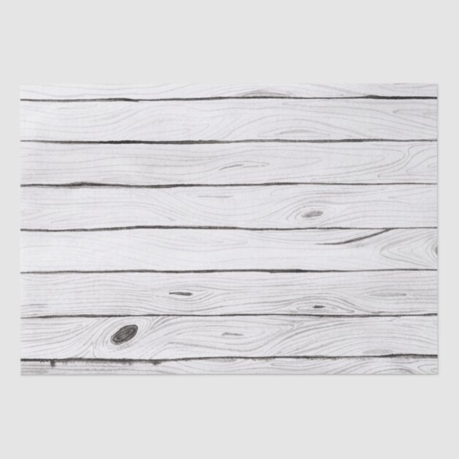 Papier Mousseline Aquarelle Texture en bois noir et blanc  (Recto)