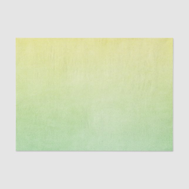 Papier Mousseline Aquarelle verte et jaune (Recto)