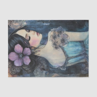 Papier Mousseline Aquarelle Violet Dreams