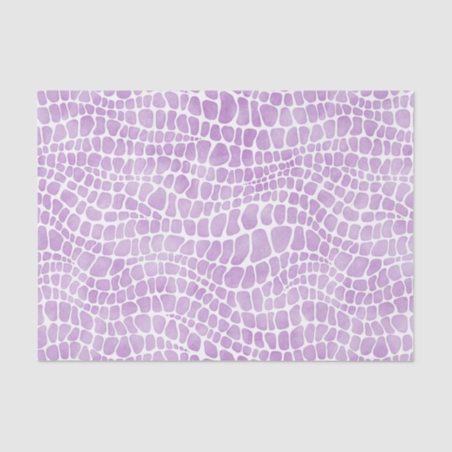 Papier Mousseline Aquarelle violette Peau de crocodile (Recto)