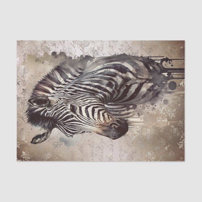 Papier Mousseline Aquarelle Zebra (Recto)