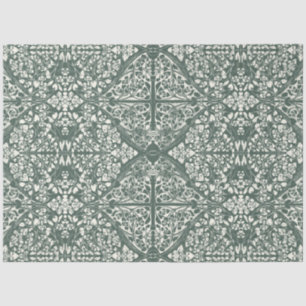 Papier Mousseline Arabesque Floral Vines Forêt Ivory LG Découpage