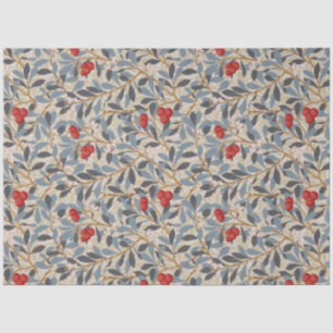 Papier Mousseline Arbre à framboises rouges, William Morris