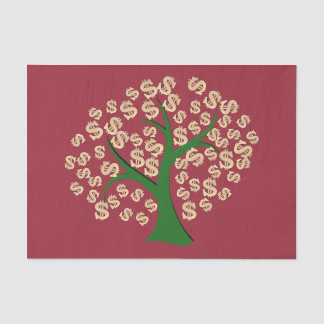 Papier Mousseline Arbre de dollars (Recto)