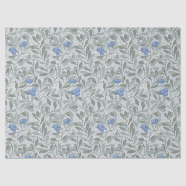 Papier Mousseline Arbre de myrtille, William Morris (Recto)
