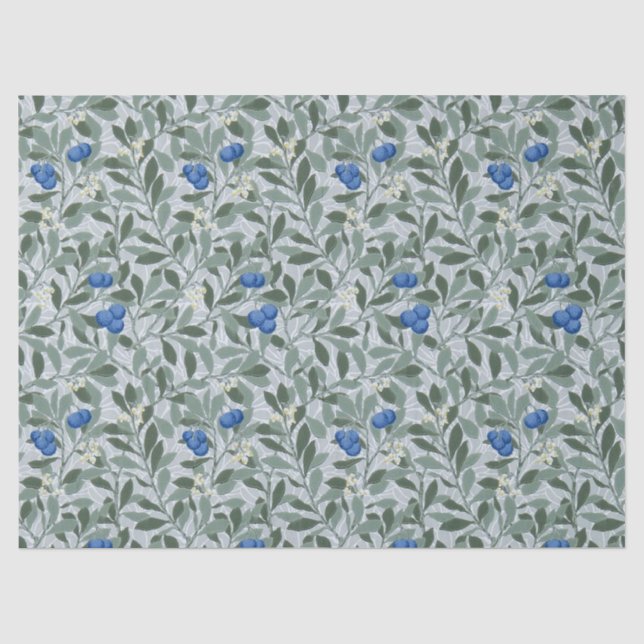 Papier Mousseline Arbre de myrtille, William Morris (Recto)