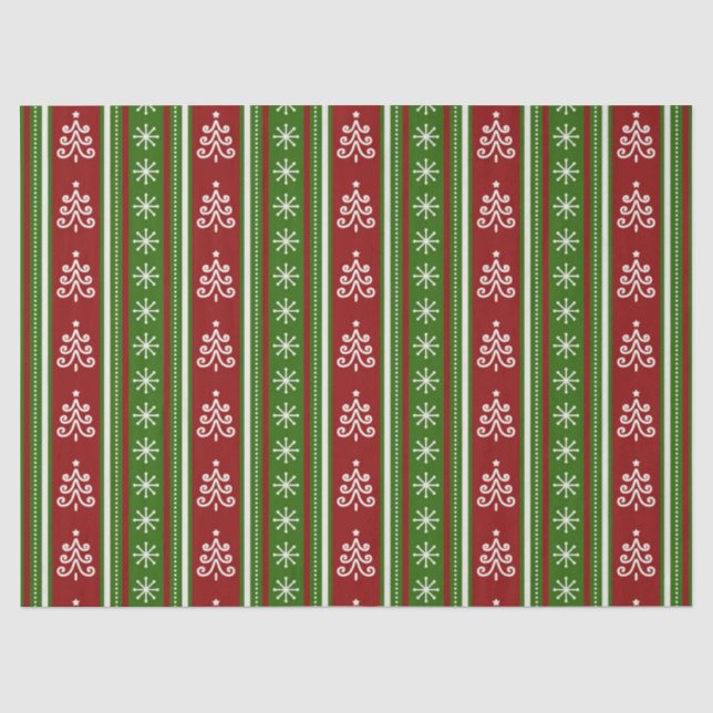 Papier Mousseline Arbre de Noël (Recto)