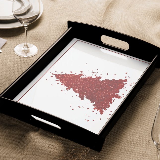 Papier Mousseline Arbre de Noël classique | Festive Rich Crimson Rou (Créateur téléchargé)