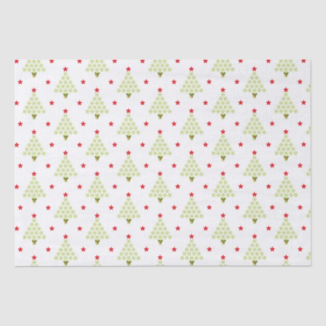 Papier Mousseline Arbre de Noël Férié (Recto)