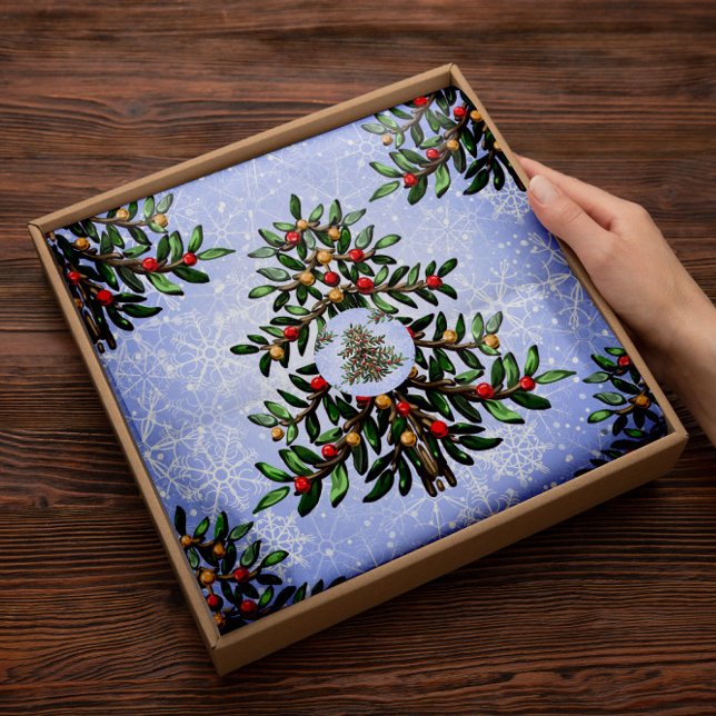 Papier Mousseline Arbre de Noël | Papier de tissus de Noël (Créateur téléchargé)