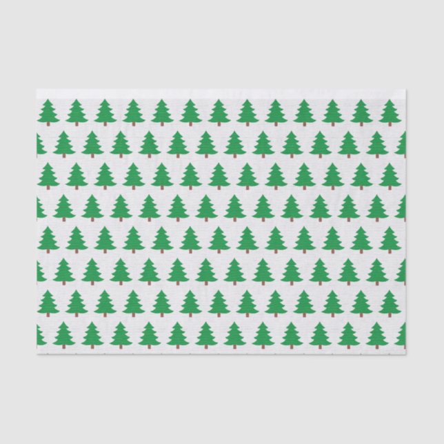 Papier Mousseline Arbre de Noël vert (Recto)