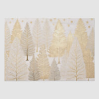 Arbres d'argent blanc or Noël