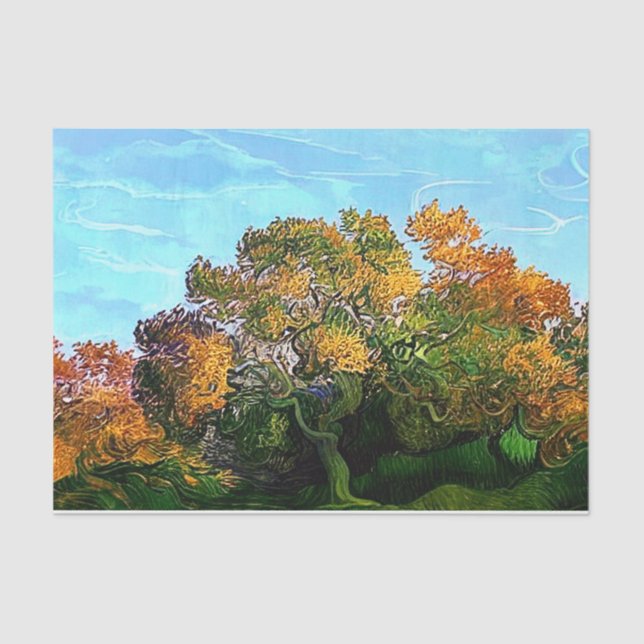 PAPIER MOUSSELINE ARBRES D'AUTOMNE (Recto)