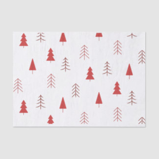 Papier Mousseline Arbres de Noël festifs