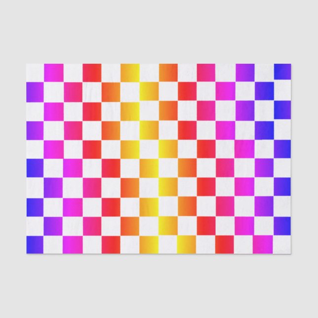 Papier Mousseline Arc-en-ciel (Recto)