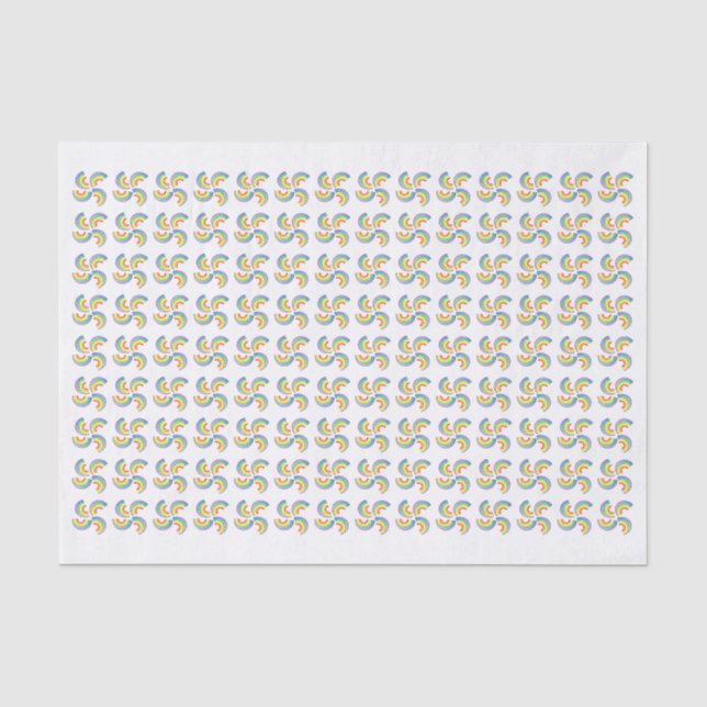 Papier Mousseline Arc-en-ciel (Recto)