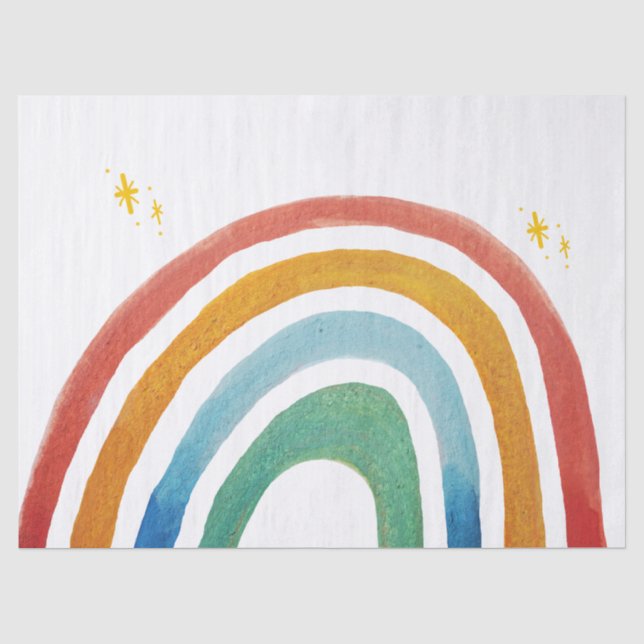 Papier Mousseline Arc-en-ciel magique (Recto)