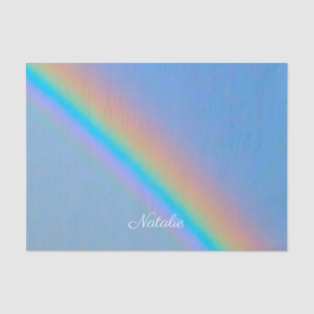 Papier Mousseline Arc-en-ciel naturel (Recto)