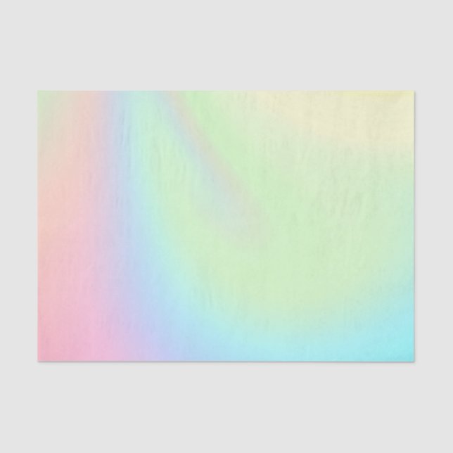 Papier Mousseline Arc-en-ciel pastel de couleur (Recto)