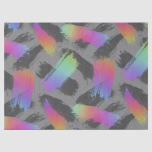 Papier Mousseline arc-en-ciel radical rétro :