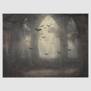 Papier Mousseline Arc gothique d'Halloween effrayant avec découpage 