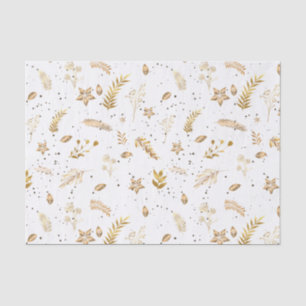 Papier Mousseline Arche d'or moderne de Noël