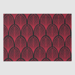 Papier Mousseline Arches classiques rouge et noir Art déco