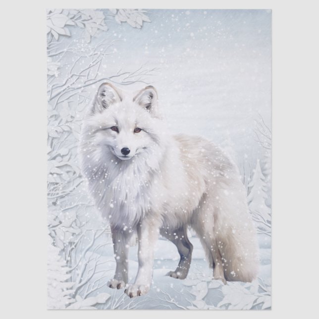 Papier Mousseline Arctic Fox (Recto)