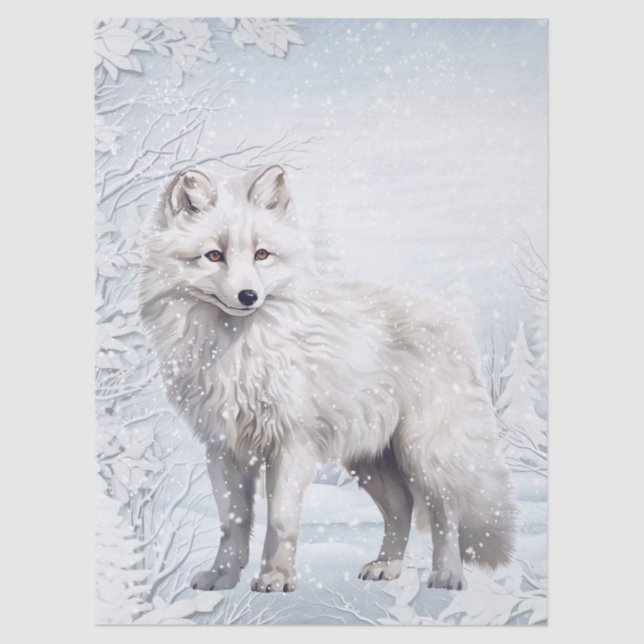 Papier Mousseline Arctic Fox (Recto)