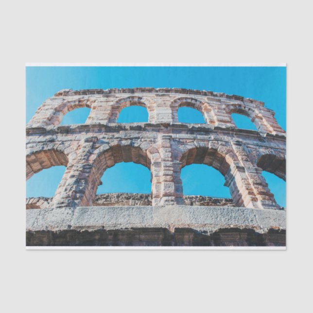Papier Mousseline Arène de Vérone, Italie (Recto)