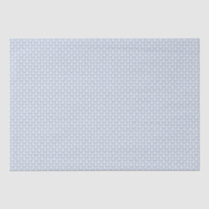 Papier Mousseline Ares (Bleu Chambray) - Motif de coquillages symétr