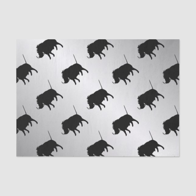 Papier Mousseline Argent de porcelaine (Recto)