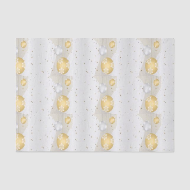 Papier Mousseline Argent et or (Recto)