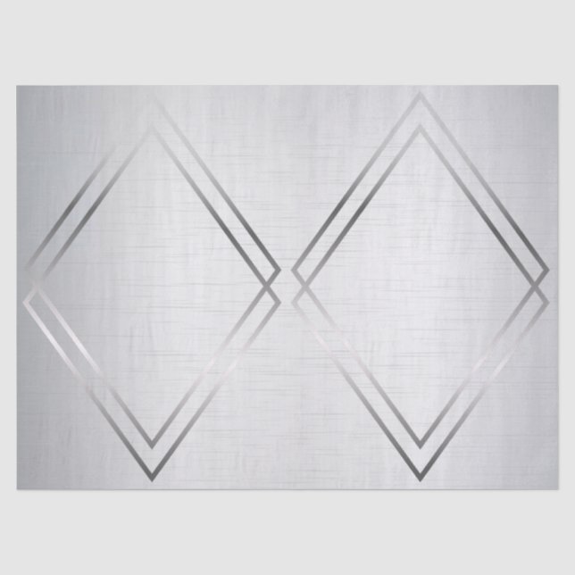 Papier Mousseline Argent gris métallique (Recto)